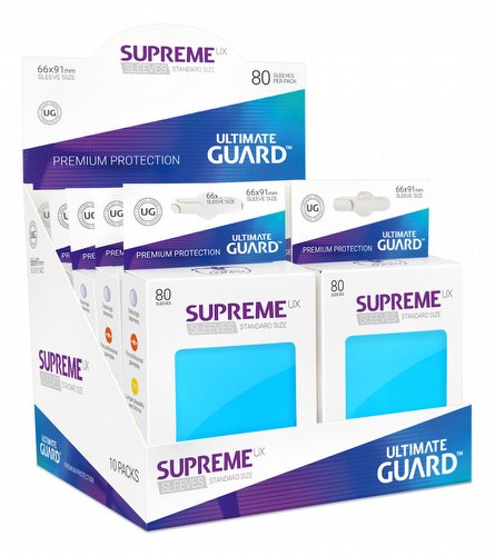 Ultimate Guard Supreme UX Standard Size Light Blue Sleeves Case [5 boxes]