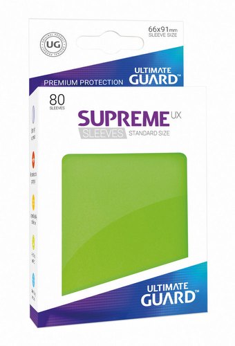 Ultimate Guard Supreme UX Standard Size Light Green Sleeves Pack