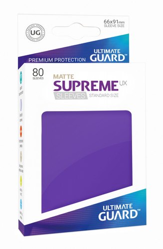 Ultimate Guard Supreme UX Standard Size Matte Purple Sleeves Pack