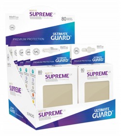 Ultimate Guard Supreme UX Standard Size Matte Sand Sleeves Case [5 boxes/50 packs]