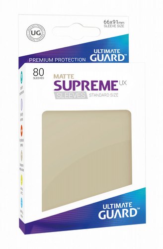 Ultimate Guard Supreme UX Standard Size Matte Sand Sleeves Pack
