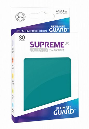 Ultimate Guard Supreme UX Standard Size Petrol Blue Sleeves Pack