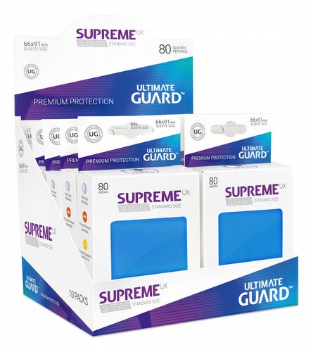 Ultimate Guard Supreme UX Standard Size Royal Blue Sleeves Box [10 packs]