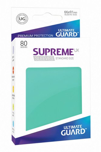 Ultimate Guard Supreme UX Standard Size Turquoise Sleeves Pack