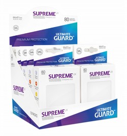Ultimate Guard Supreme UX Standard Size White Sleeves Box [10 packs]