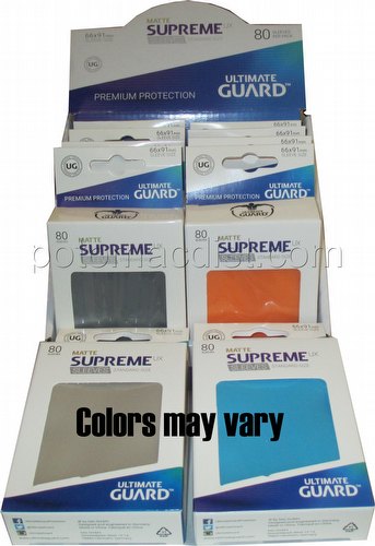 Ultimate Guard Supreme UX Standard Size Matte Mixed Colors Sleeves Box [10 packs]