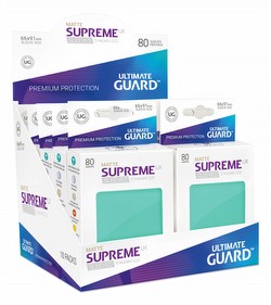 Ultimate Guard Supreme UX Standard Size Matte Turquoise Sleeves Box [10 packs]