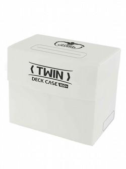 Ultimate Guard White Twin Deck Case 160+ [10 deck cases]