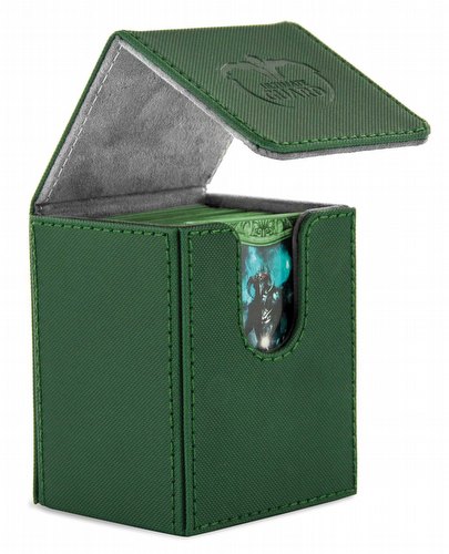 Ultimate Guard Xenoskin Green Flip Deck Case 100+ Carton [12 deck cases]