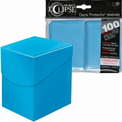 Ultra Pro Pro-Matte Eclipse Sky Blue Combo [One sleeves pack and one Pro 100+ deck box]