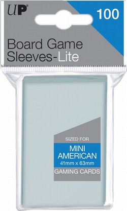 Ultra Pro Lite Mini American Board Game Sleeves Pack [41mm x 63mm]