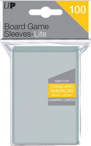 Ultra Pro Lite Standard American Board Game Sleeves Pack [56mm x 87mm]