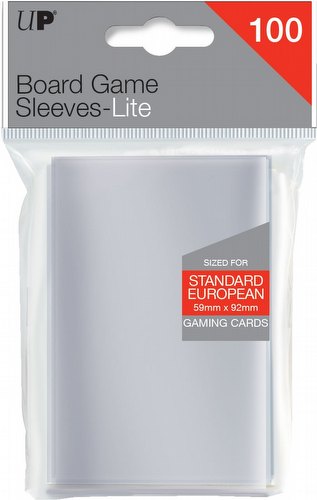 Ultra Pro Lite Standard European Board Game Sleeves Pack [59mm x 92mm]