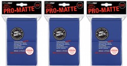 Ultra Pro Pro-Matte Standard Size Deck Protectors - Blue [3 packs]