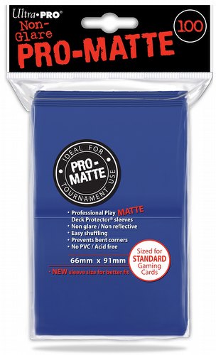 Ultra Pro Pro-Matte Standard Size Deck Protectors Pack - Blue