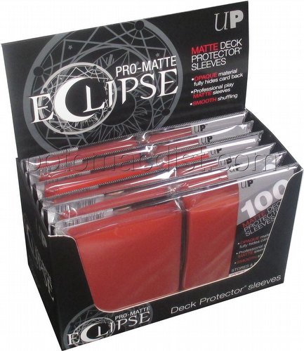 Ultra Pro Matte Deck Protector Sleeves ECLIPSE APPLE RED  100ct MAGIC POKEMON