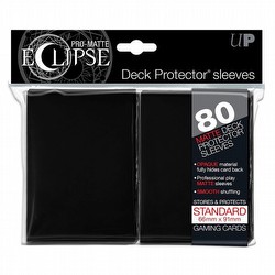 Ultra Pro Pro-Matte Eclipse Standard Size Deck Protectors Pack - Black [80 sleeves]
