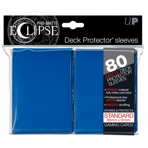 Ultra Pro Pro-Matte Eclipse Standard Size Deck Protectors Pack - Blue