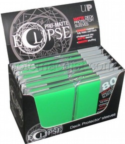 Ultra Pro Pro-Matte Eclipse Standard Size Deck Protectors Box - Green [80 sleeves/pack]
