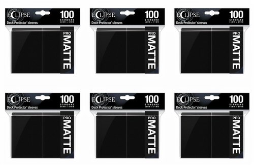 Ultra Pro Pro-Matte Eclipse Standard Size Deck Protectors Box - Jet Black