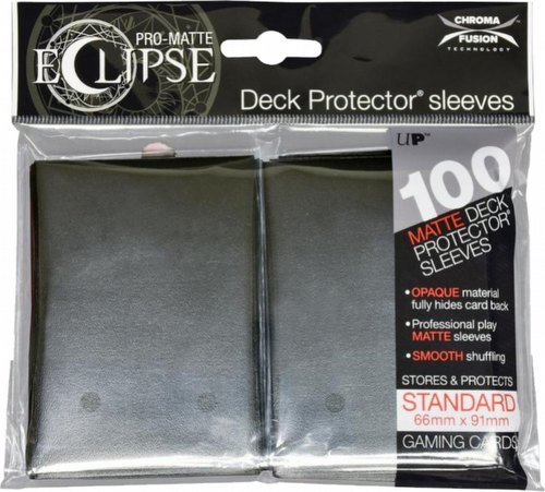Ultra Pro Pro-Matte Eclipse Chroma Fusion Standard Size Deck Protectors Pack - Jet Black