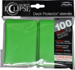 Ultra Pro Pro-Matte Eclipse Chroma Fusion Standard Size Deck Protectors Pack - Lime Green