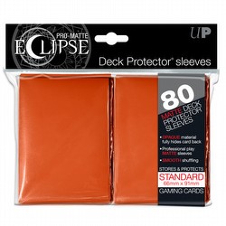 Ultra Pro Pro-Matte Eclipse Standard Size Deck Protectors Pack - Orange [80 sleeves]