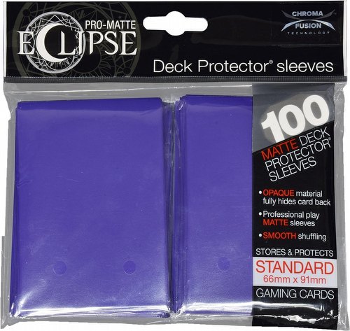 Ultra Pro Pro-Matte Eclipse Chroma Fusion Standard Size Deck Protectors Pack - Royal Purple