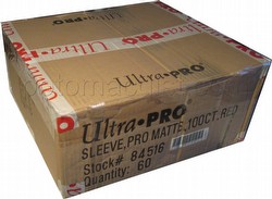 Ultra Pro Pro-Matte Standard Size Deck Protectors Case - Red [60 packs]