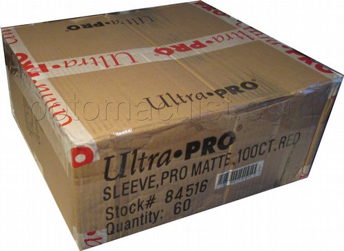 Ultra Pro Pro-Matte Standard Size Deck Protectors Case - Red [60 packs]