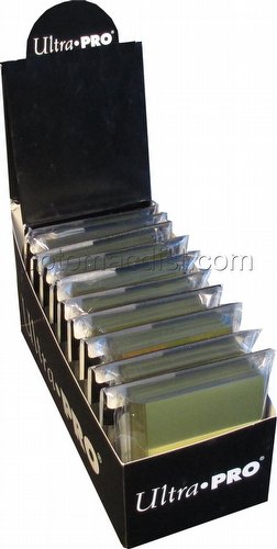 Ultra Pro Small Size Deck Protectors Box - Metallic Gold [10 packs/62mm x 89mm]