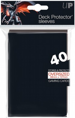 Ultra Pro Oversized Deck Protectors Pack - Black (Fits cards 3 1/2" x 5 1/2")