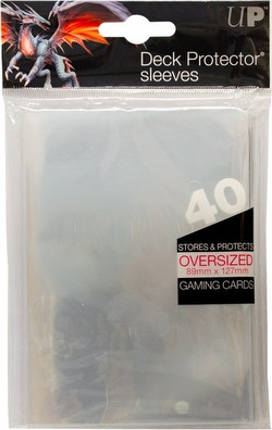 Ultra Pro Oversized Deck Protectors Pack - Clear (Fits cards 3 1/2" x 5 1/2")
