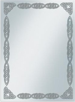Ultra Pro Standard Size Deck Protector Silver Celtic Border Sleeve Covers [10 packs]