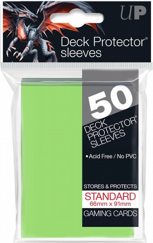 Ultra Pro Standard Size Deck Protectors Pack - Lime Green [66mm x 91mm]