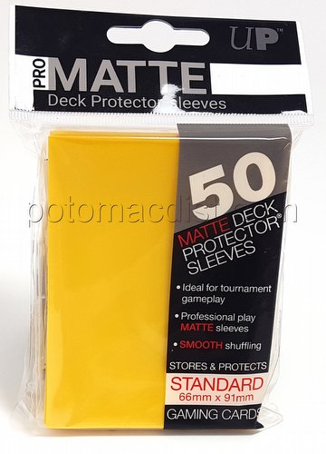 Ultra Pro Pro-Matte Standard Size Deck Protectors Pack - Yellow