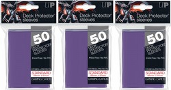 Ultra Pro Standard Size Deck Protectors Box - Purple [3 packs/66mm x 91mm]