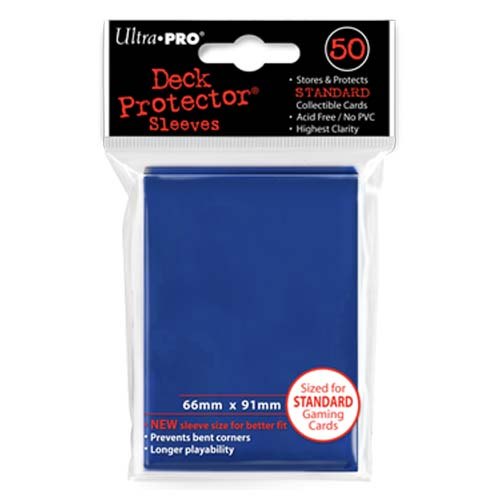 Ultra Pro Standard Size Deck Protectors pack - Blue [No Hologram]