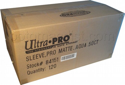 Ultra Pro Pro-Matte Standard Size Deck Protectors Case - Aqua [10 boxes]