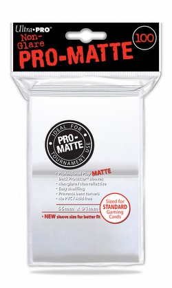 Ultra Pro Pro-Matte Standard Size Deck Protectors - White [6 packs]