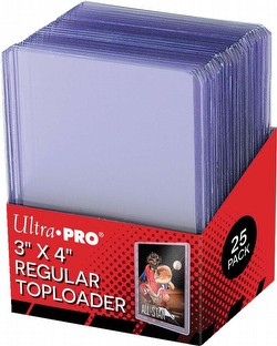 Ultra Pro 3" x 4" Lite Gauge (Regular) Toploaders Pack [1 pack of 25 Toploaders]