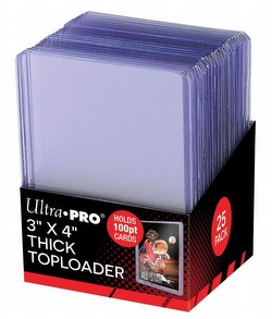 Ultra Pro 3" x 4" Thick (100 pt) Toploaders Pack [2 packs of 25 Toploaders]