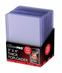 Ultra Pro 3" x 4" Thick (55 pt) Toploaders Pack [2 packs of 25 Toploaders]
