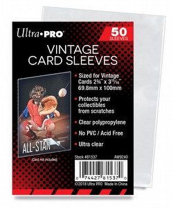 Ultra Pro Vintage Card Sleeves Pack