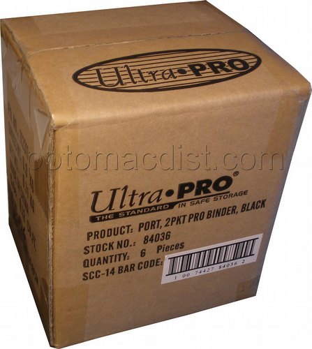 Ultra Pro Black 2-Pocket Pro Binder Case [6 binders]