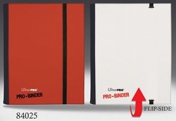 Ultra Pro 4-Pocket Flip Pro Binder - Red & White