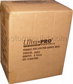 Ultra Pro 4-Pocket Pro Binder Case - White [6 binders]