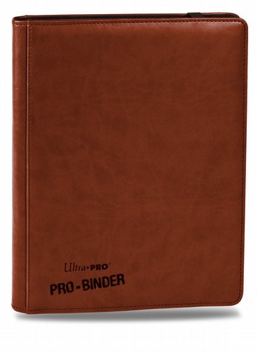 Ultra Pro 9-Pocket Premium Pro Brown Binder