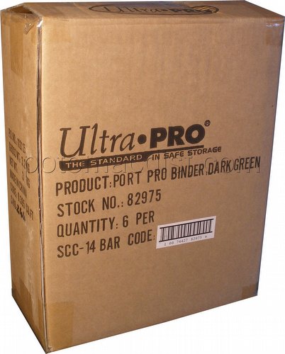 Ultra Pro 9-Pocket Dark Green Pro Binder Case [6 binders]