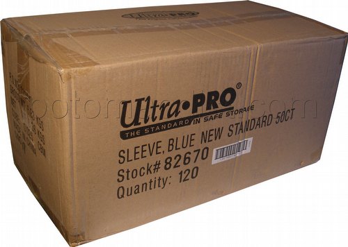 Ultra Pro Standard Size Deck Protectors Case - Blue [10 boxes/66mm x 91 mm]